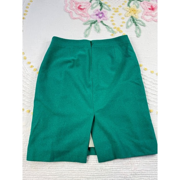 J.Crew Pencil Skirt Women's Size 6 Green Wool Blend Career Business Casual - Picture 4 of 11